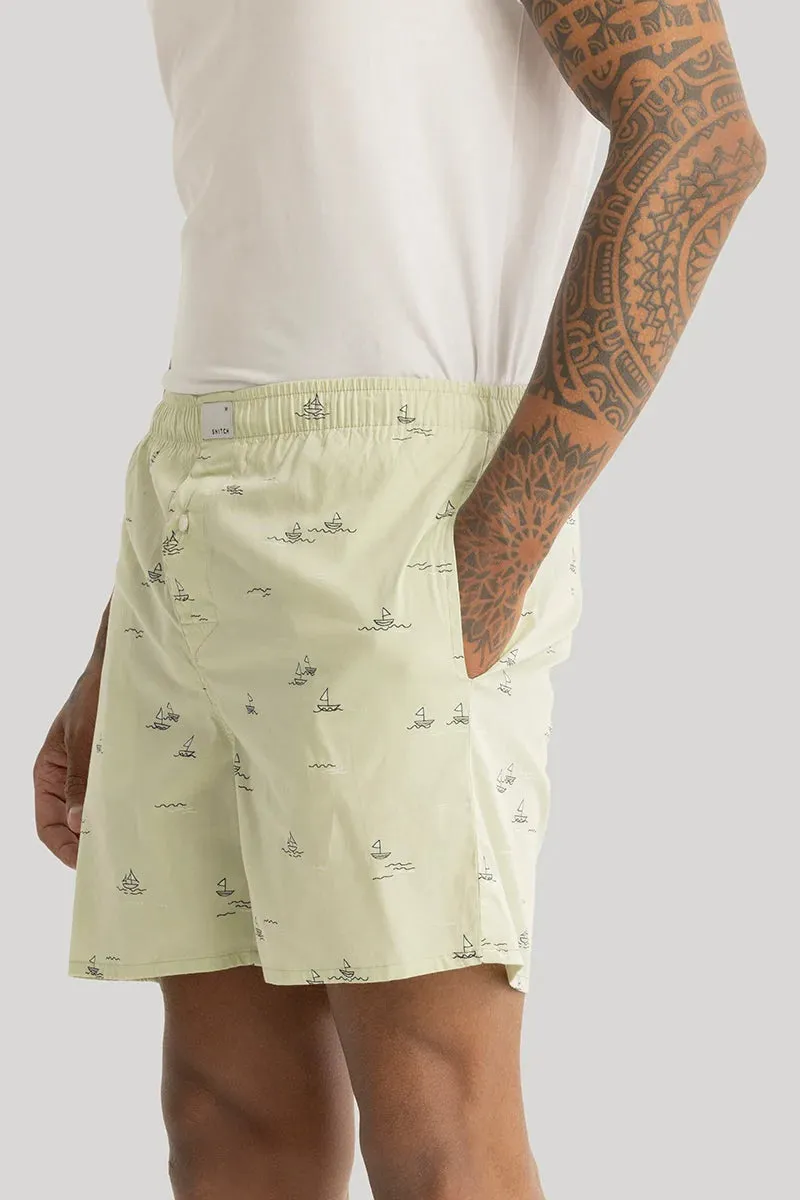 Adrien Light Yellow Printed Boxers