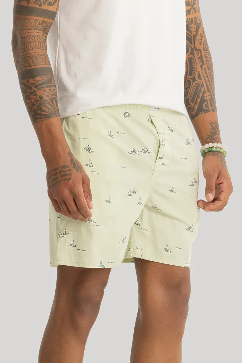 Adrien Light Yellow Printed Boxers