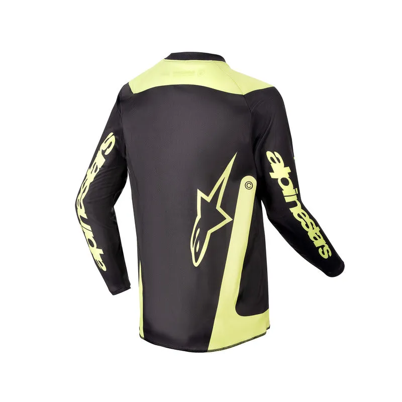 ALPINESTARS 2024 YOUTH RACER LURV JERSEY - BLACK FLURO YELLOW