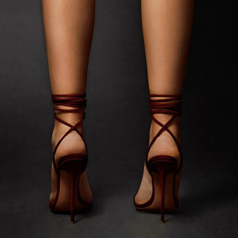 Ankle Strap Stiletto Sandals