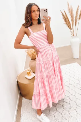 Avianna Midi Dress Pink