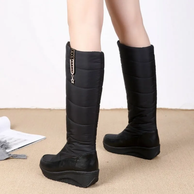 Dyavor Orthopedic Women Boot Arch Support Comfortable Warm WaterProof AntiSlip Knee High Boots