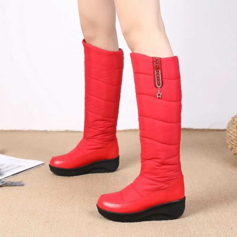 Dyavor Orthopedic Women Boot Arch Support Comfortable Warm WaterProof AntiSlip Knee High Boots