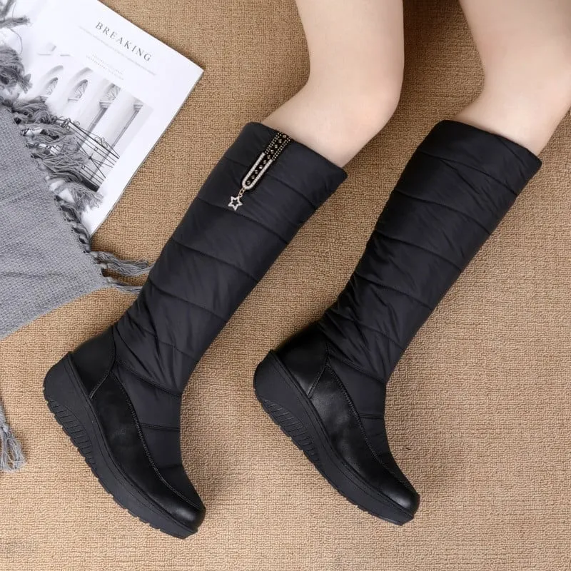 Dyavor Orthopedic Women Boot Arch Support Comfortable Warm WaterProof AntiSlip Knee High Boots