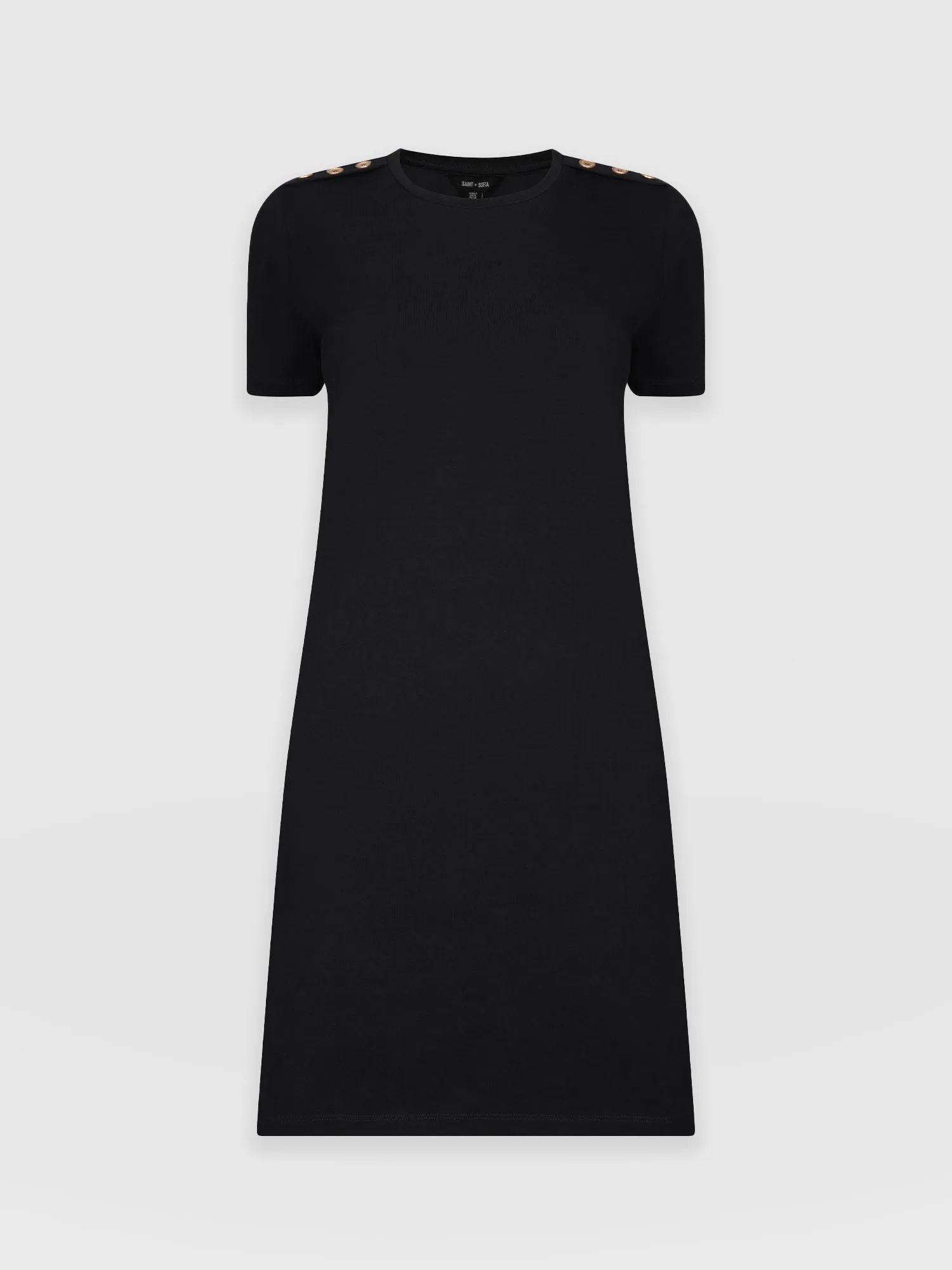 Easy T-Shirt Dress - Black