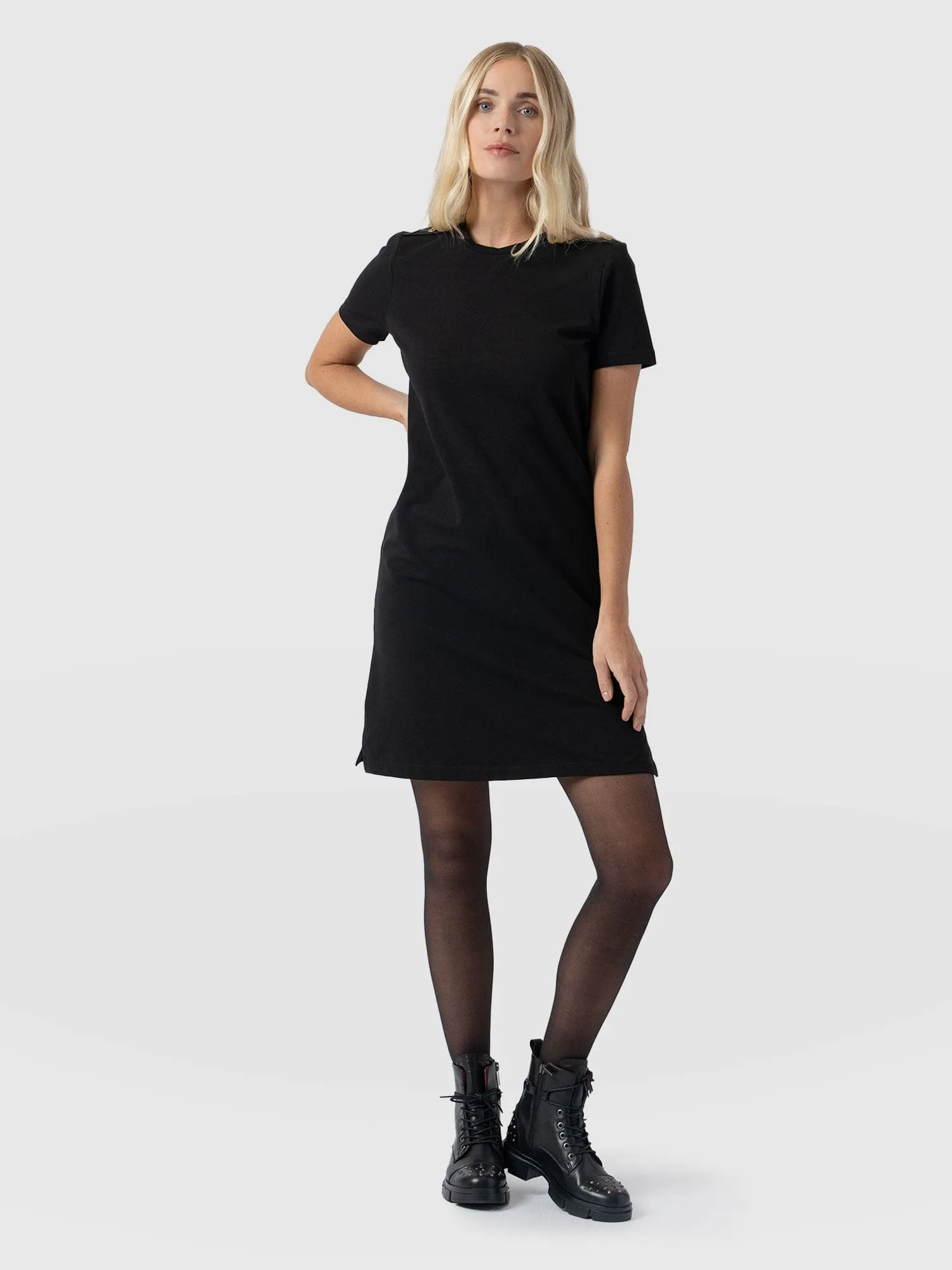 Easy T-Shirt Dress - Black