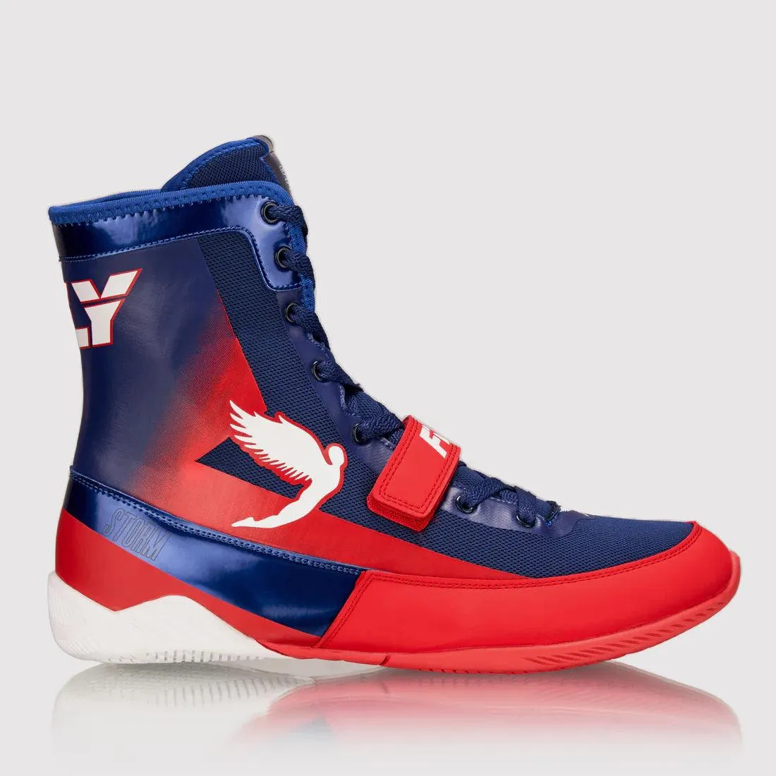 Fly Storm Boxing Boots Blue/Red/White