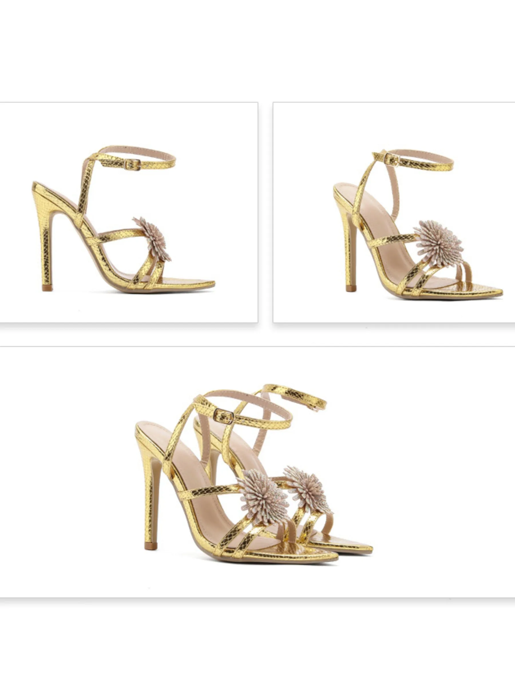 Hayes Metallic Stiletto Sandals