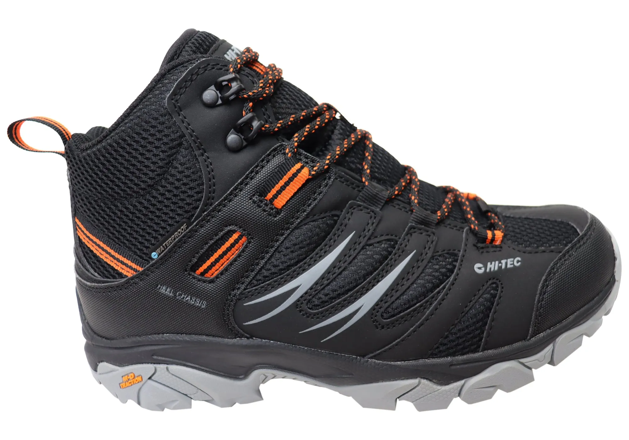 Hi Tec Mens Tarantula Mid Waterproof Comfortable Hiking Boots