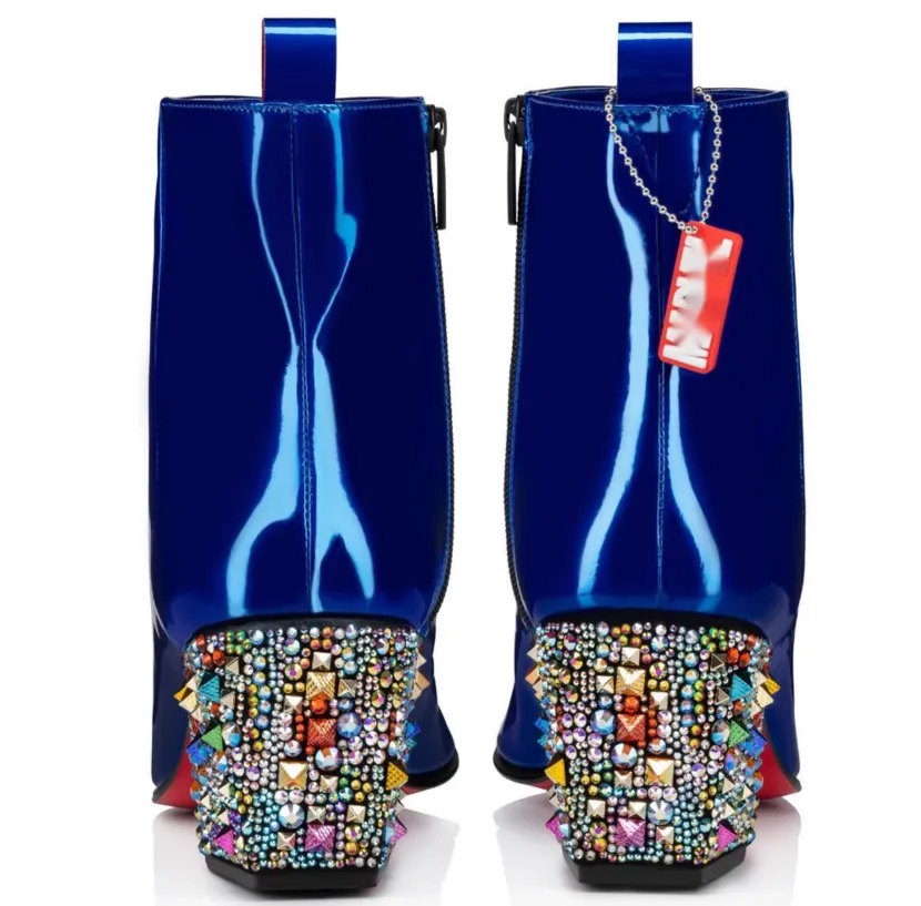 JUCOQU LTTL PERFORMANCE STAGE ANKLE BOOTS IN BLUE