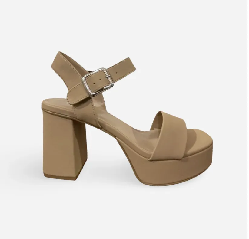 Macey Dress Sandal Nude