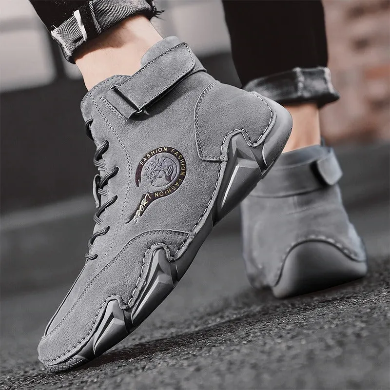 Men's Comfortable Leather Ankle Boots