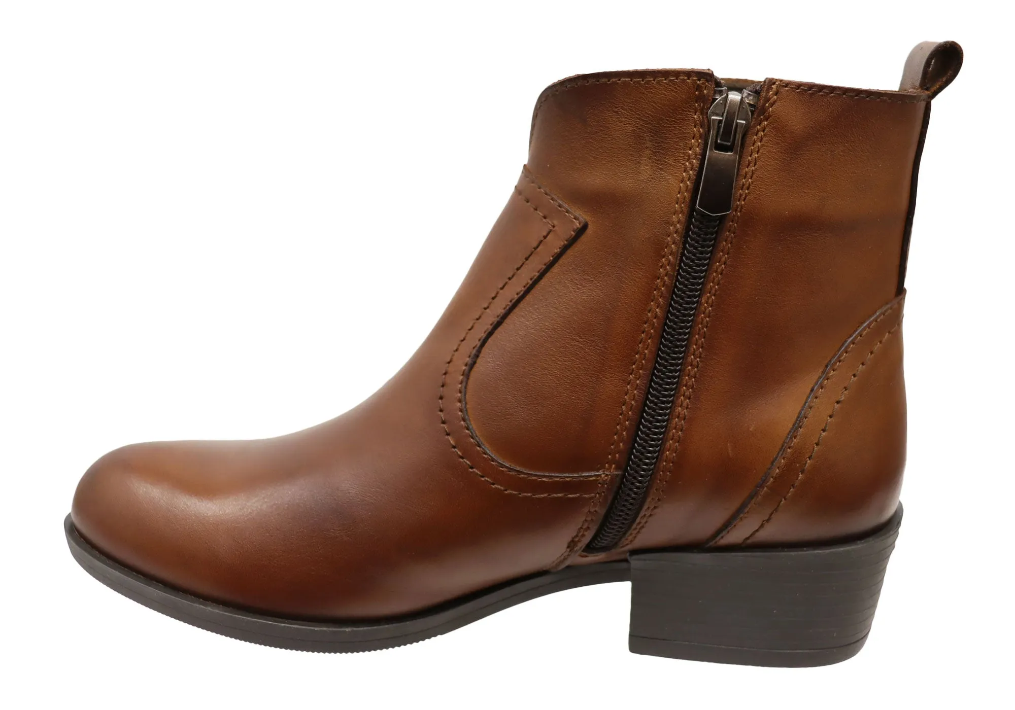 Orizonte Alotti Womens European Comfortable Leather Ankle Boots