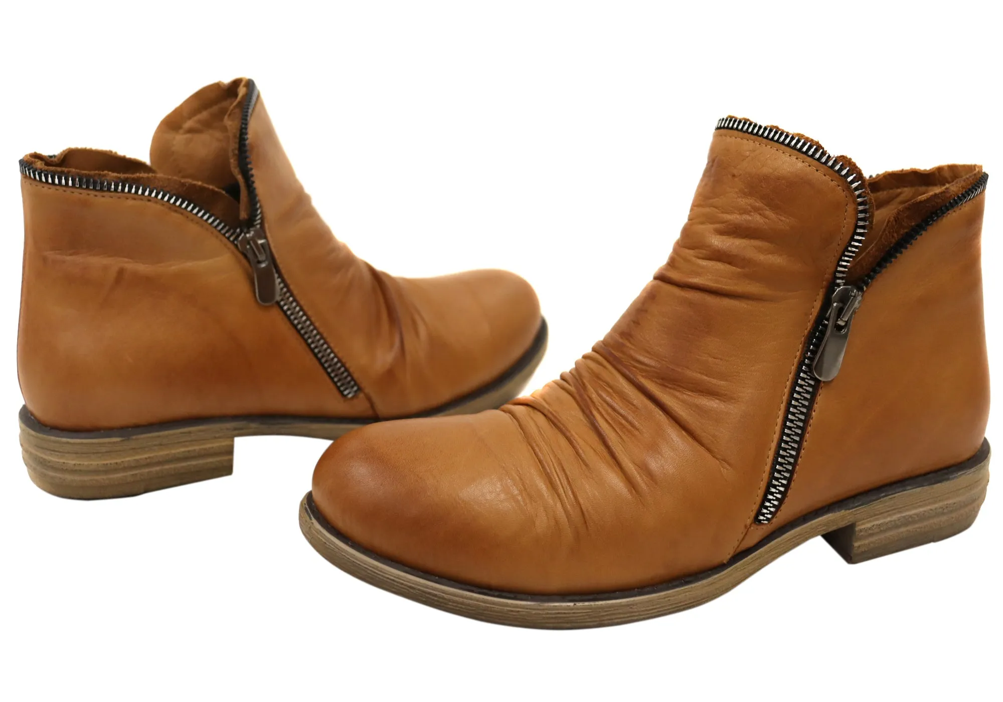 Orizonte Kestral Womens European Comfortable Leather Ankle Boots