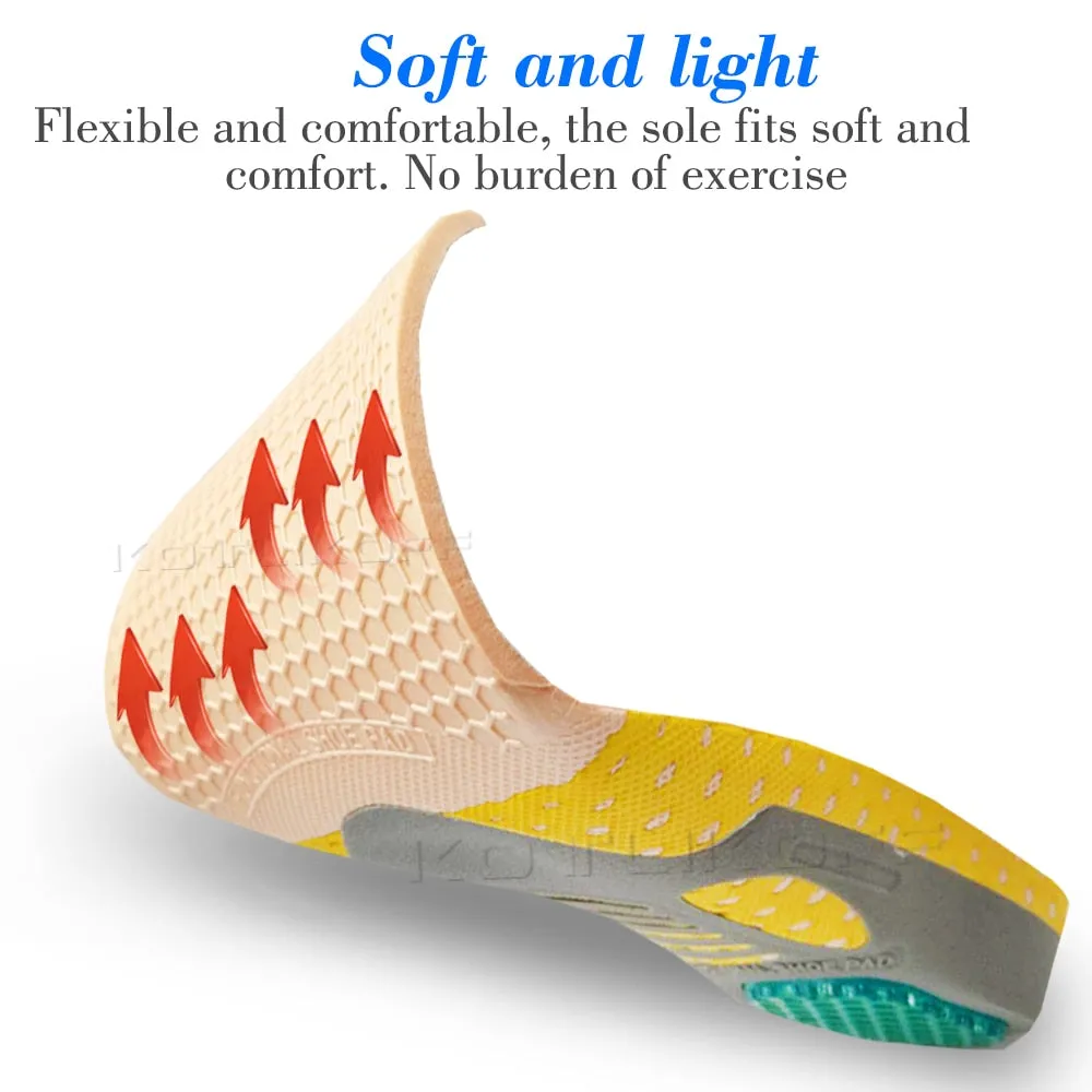 Orthopedic Insoles Orthotics Flat Foot Health Sole Pad For Shoes Insert Arch Support Pad For Plantar Fasciitis Feet Care Insoles