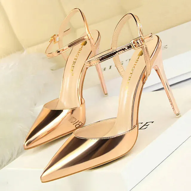 Pointed Toe Thin Heel Dress Shoes