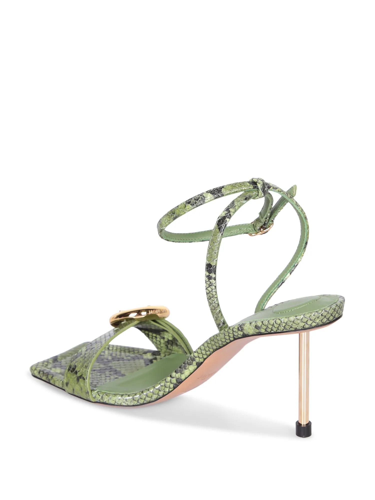 Regalo Python Green Sandals