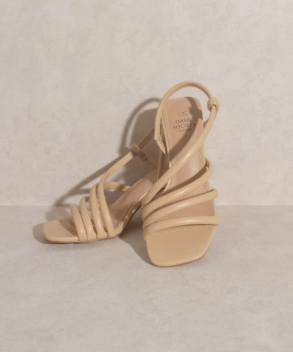 Strappy Wooden Heel Sandal