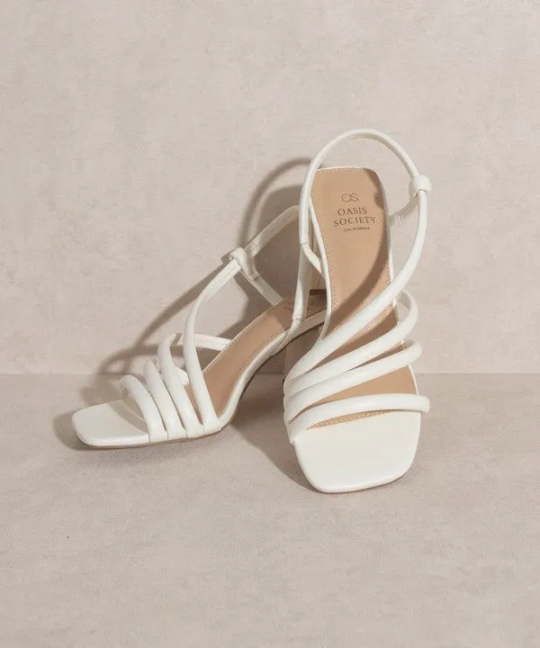 Strappy Wooden Heel Sandal