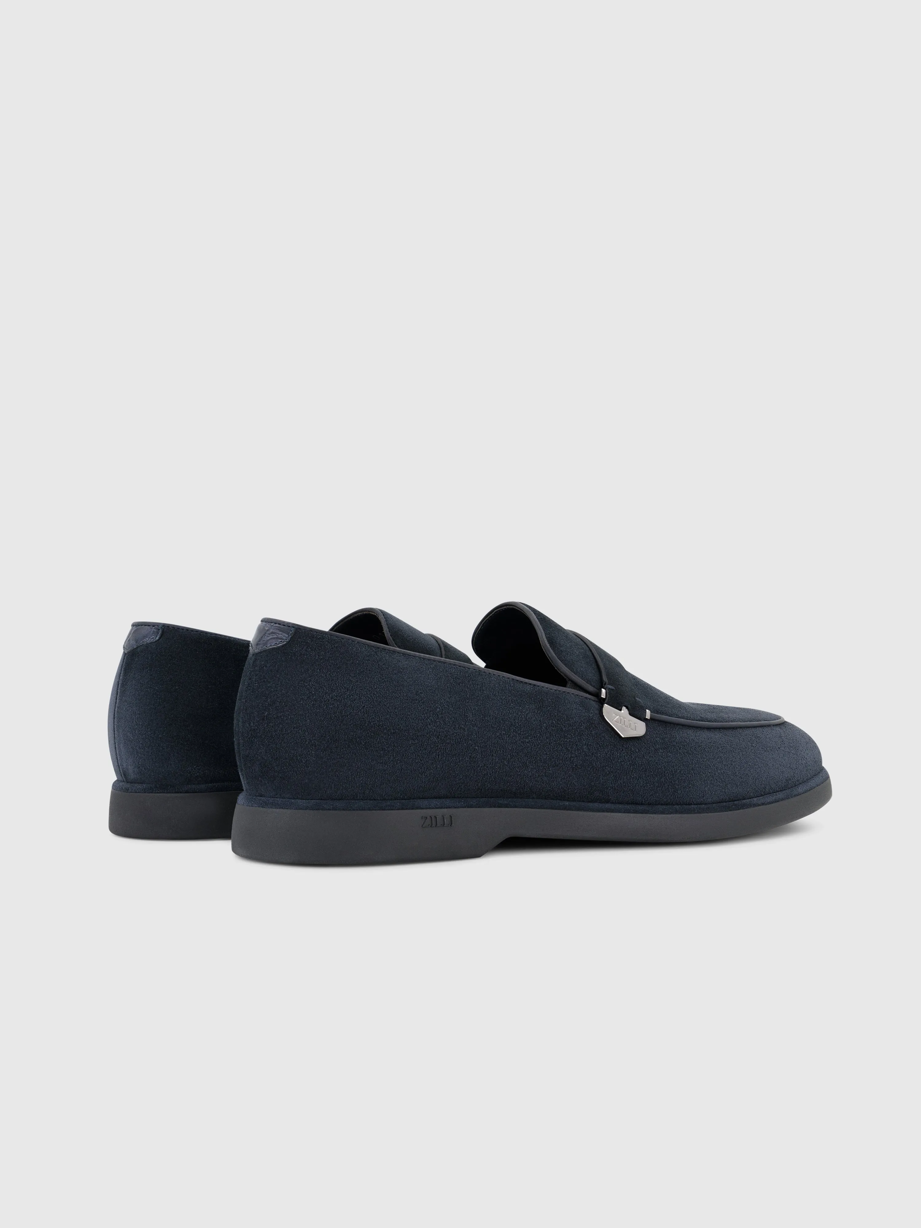 Suede Slip-On Dark Navy