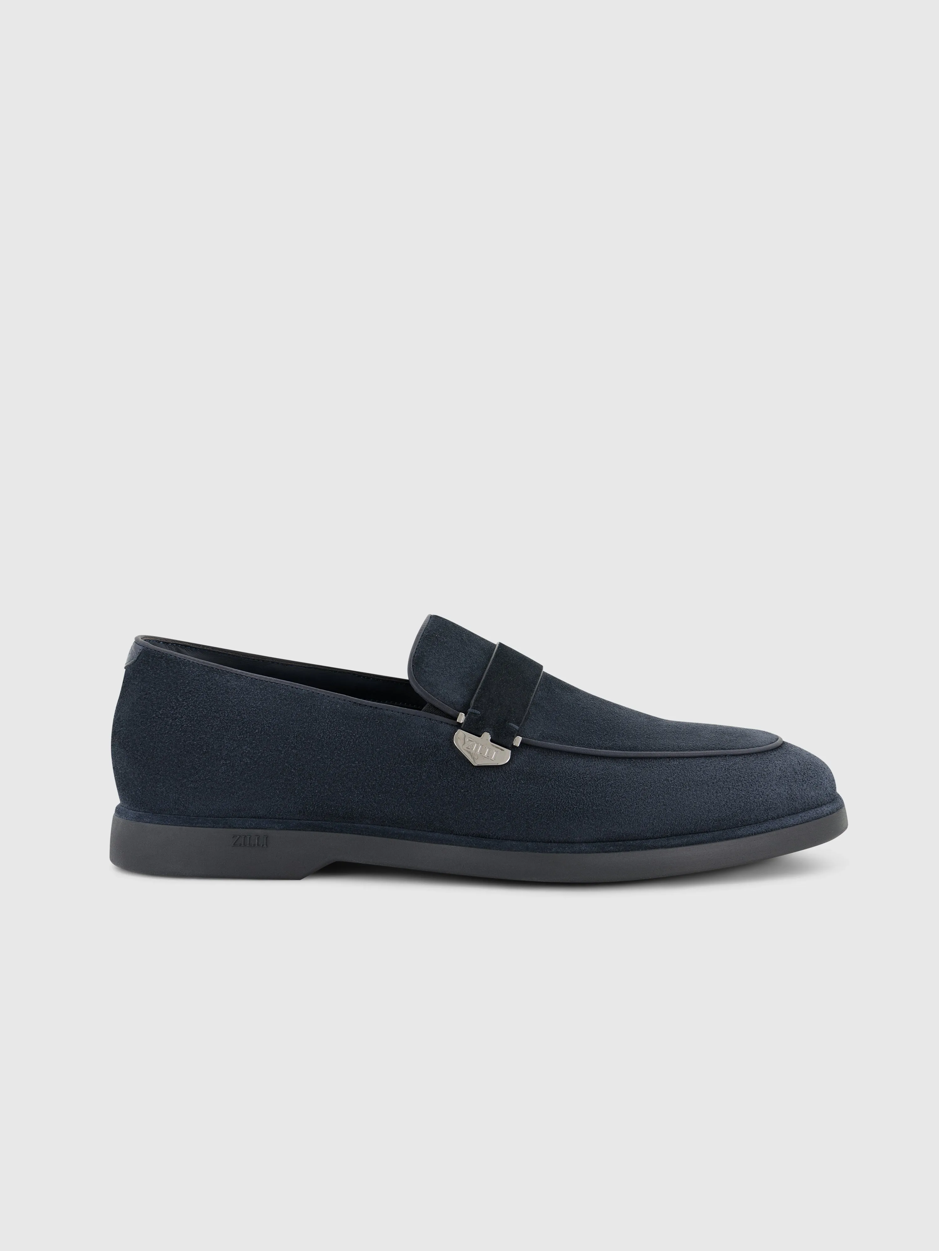 Suede Slip-On Dark Navy