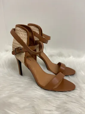 Tan Sandals Heels Stiletto Venus, Size 8