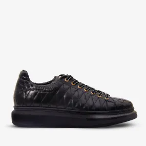 The Adler Black Snk Leather Men Sneaker Limited Edition