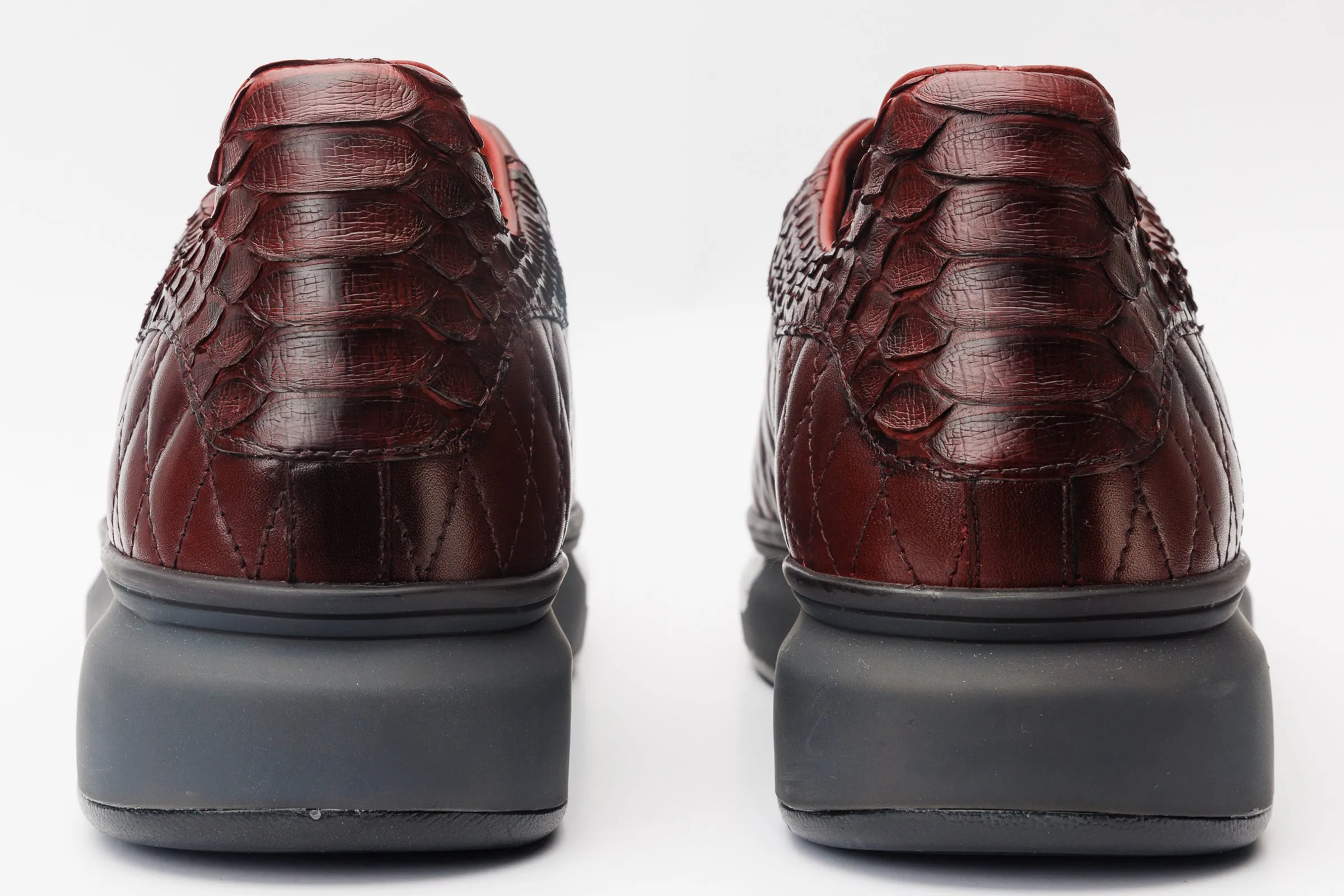 The Adler Burgundy Snk Leather Men Sneaker Limited Edition