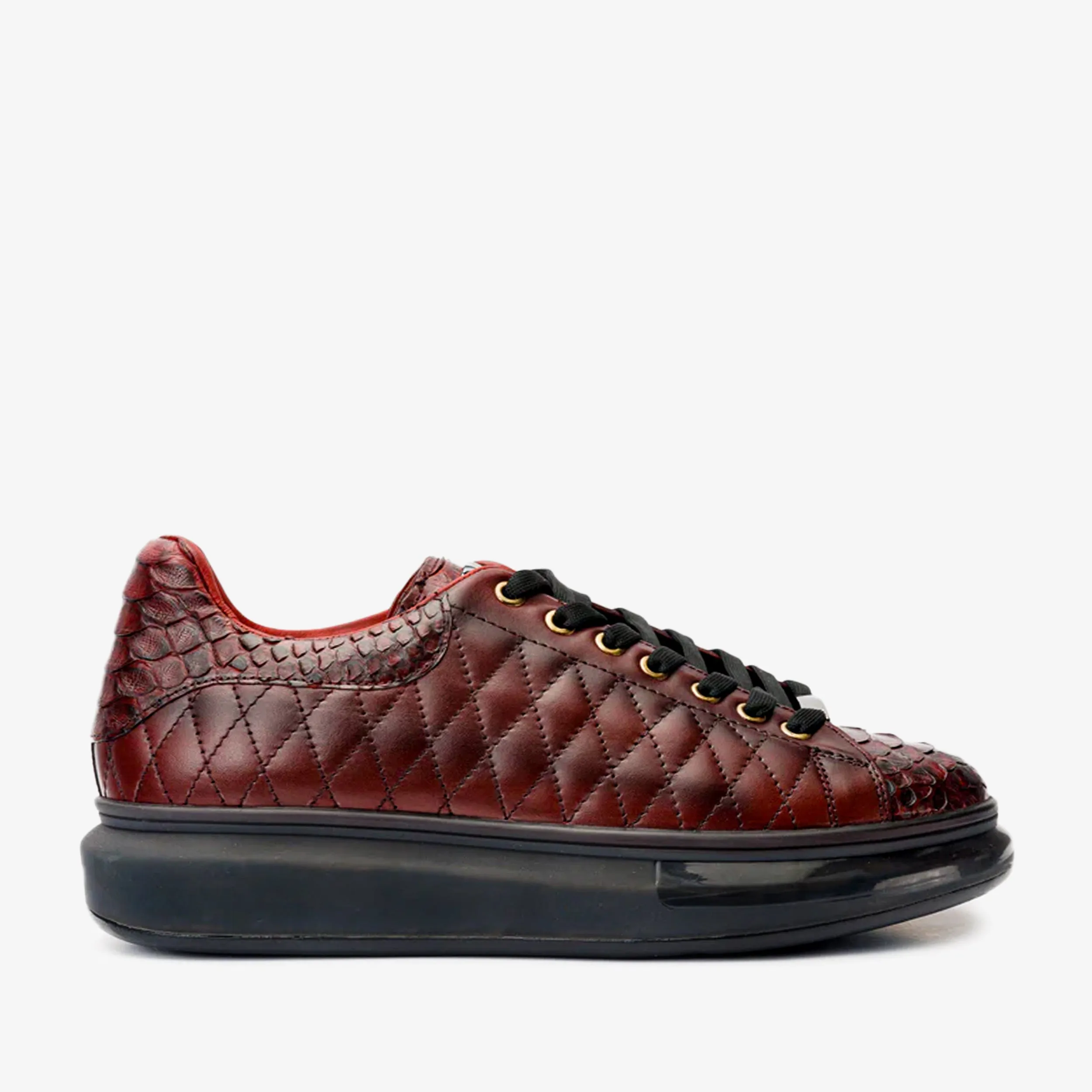 The Adler Burgundy Snk Leather Men Sneaker Limited Edition