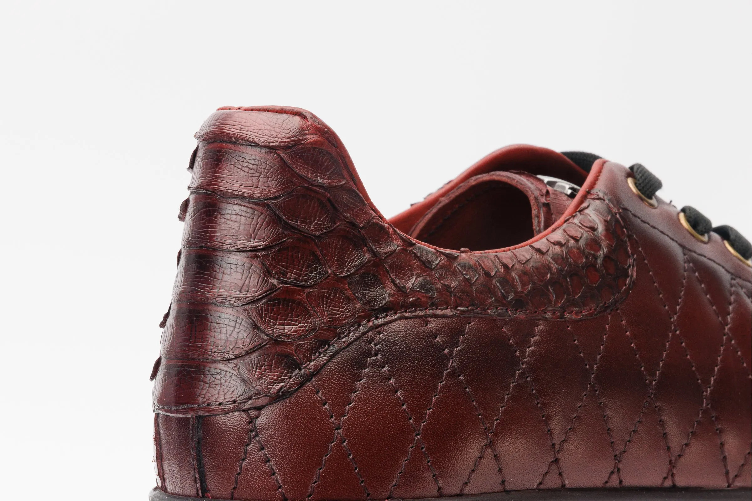 The Adler Burgundy Snk Leather Men Sneaker Limited Edition