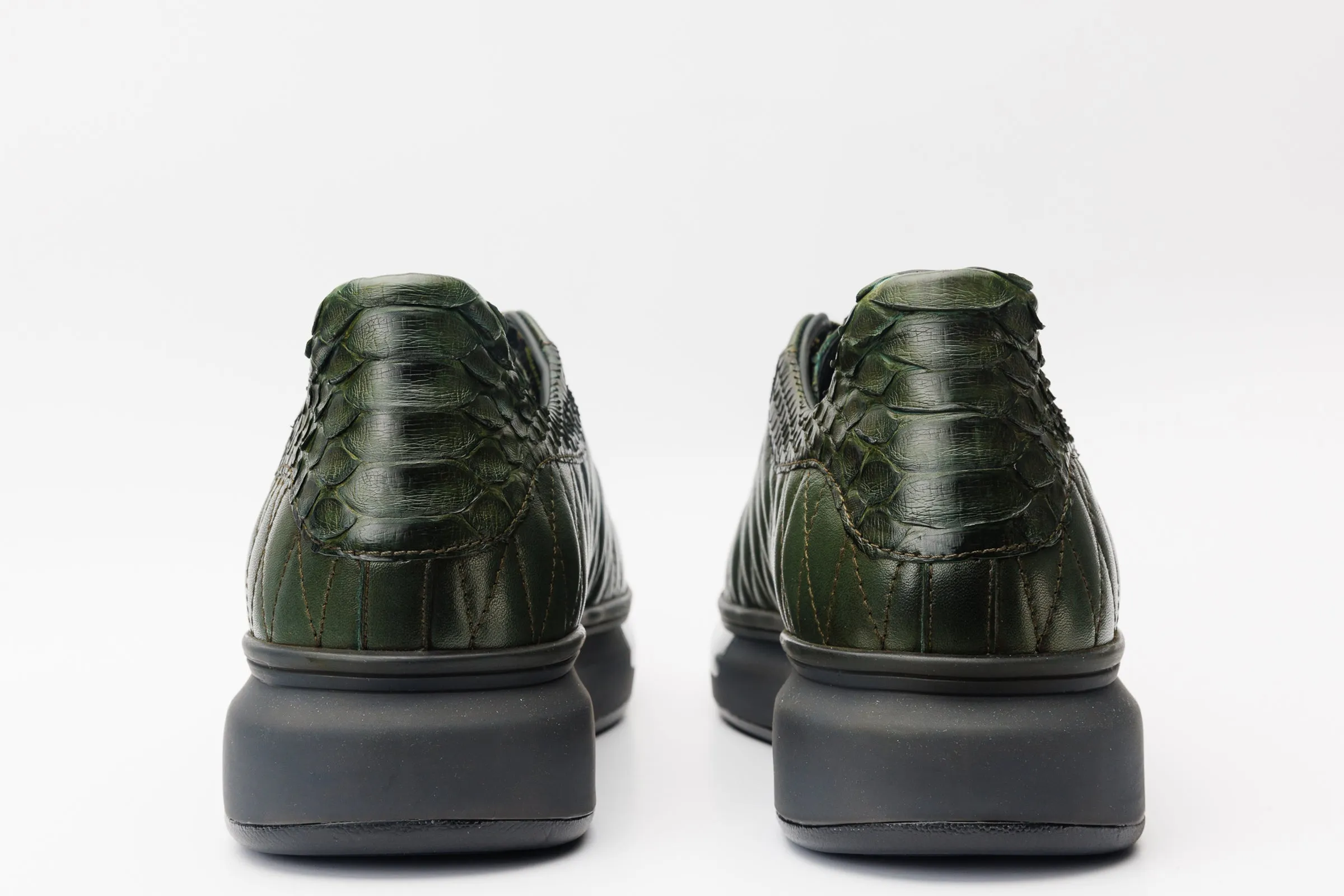 The Adler Green Snk Leather Men Sneaker Limited Edition