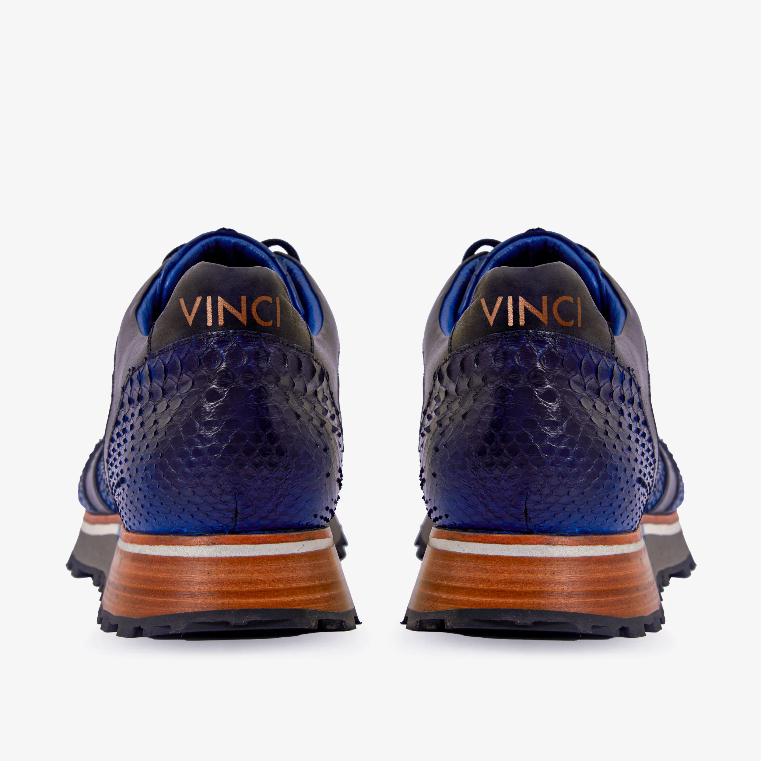 The Boss Pyth Snk Skin Navy Blue Men Sneaker