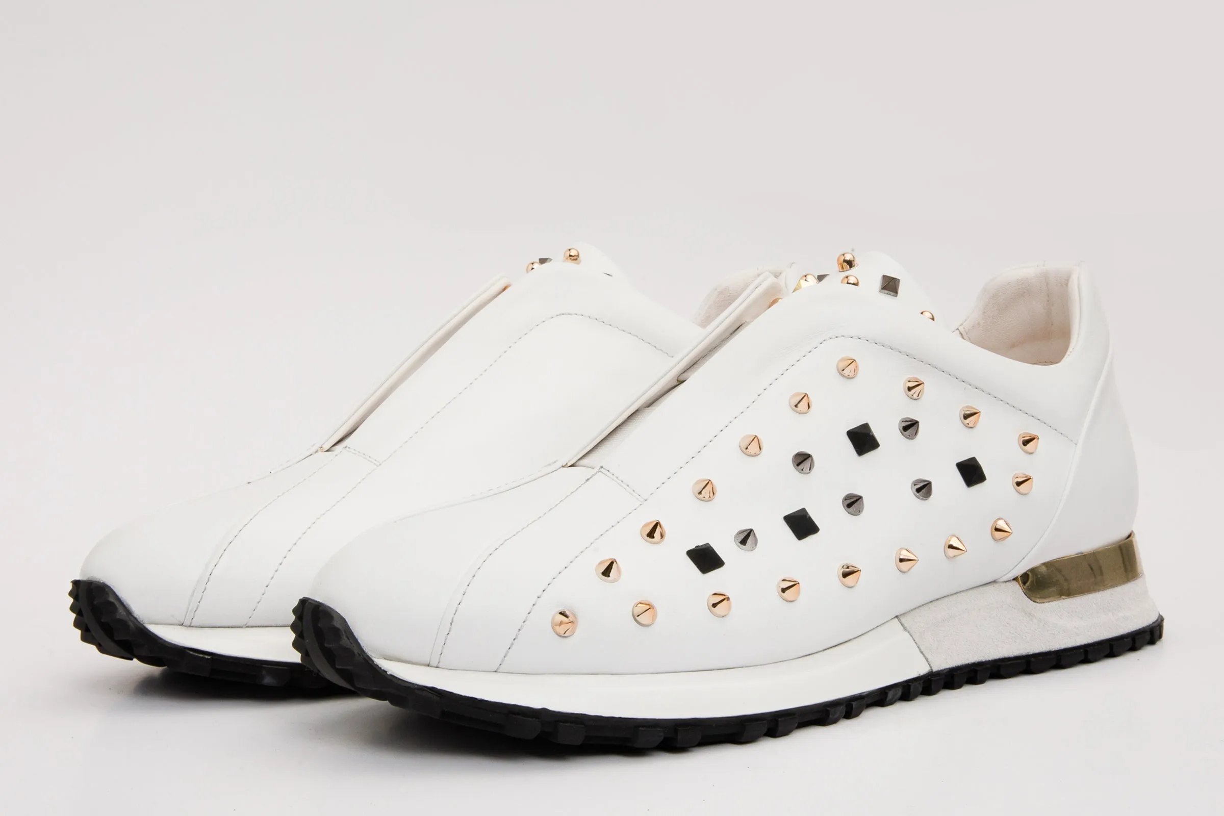 The Infanta White Spike Leather Men Sneaker Limited Edition