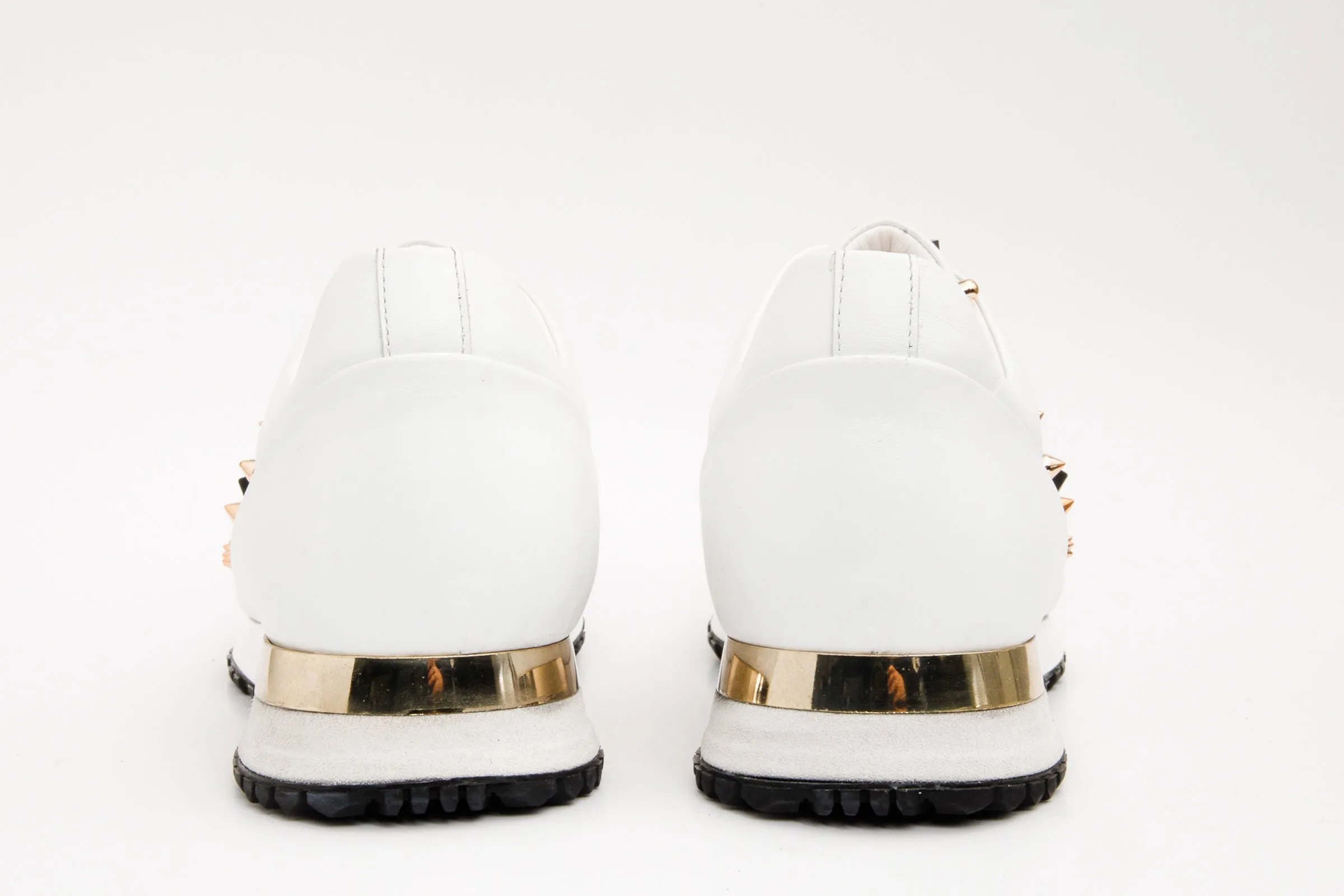 The Infanta White Spike Leather Women Sneaker  Limited Edition