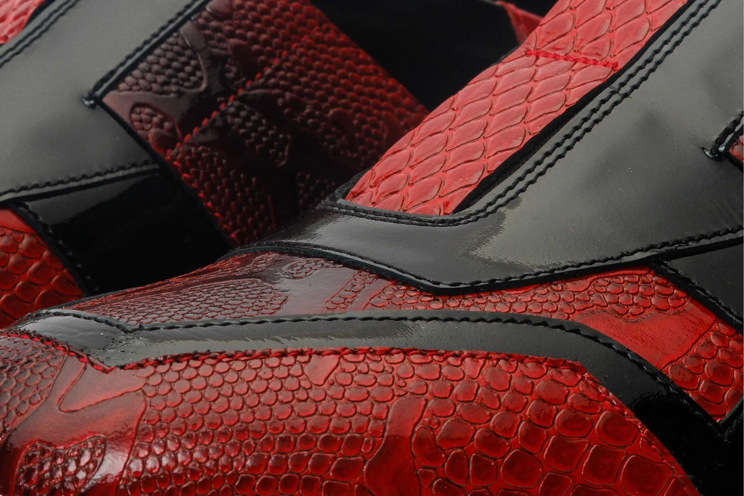 The Milano Snk Red Leather Men Sneaker