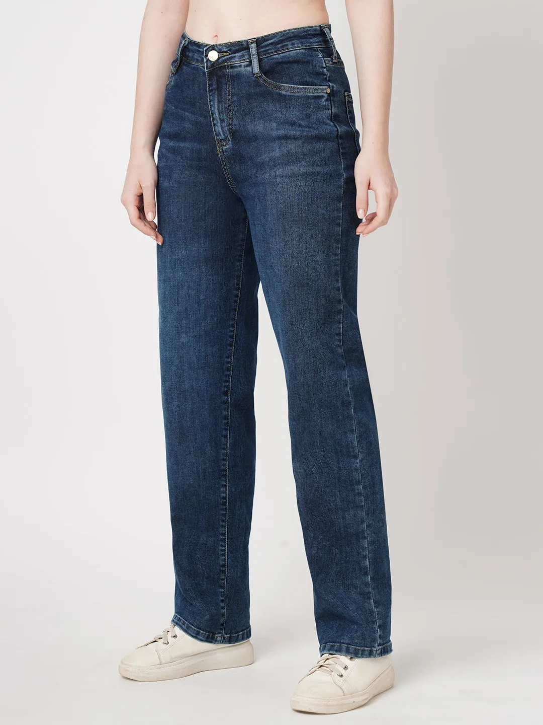 Women High Rise RELAX STRAIGHT Jeans