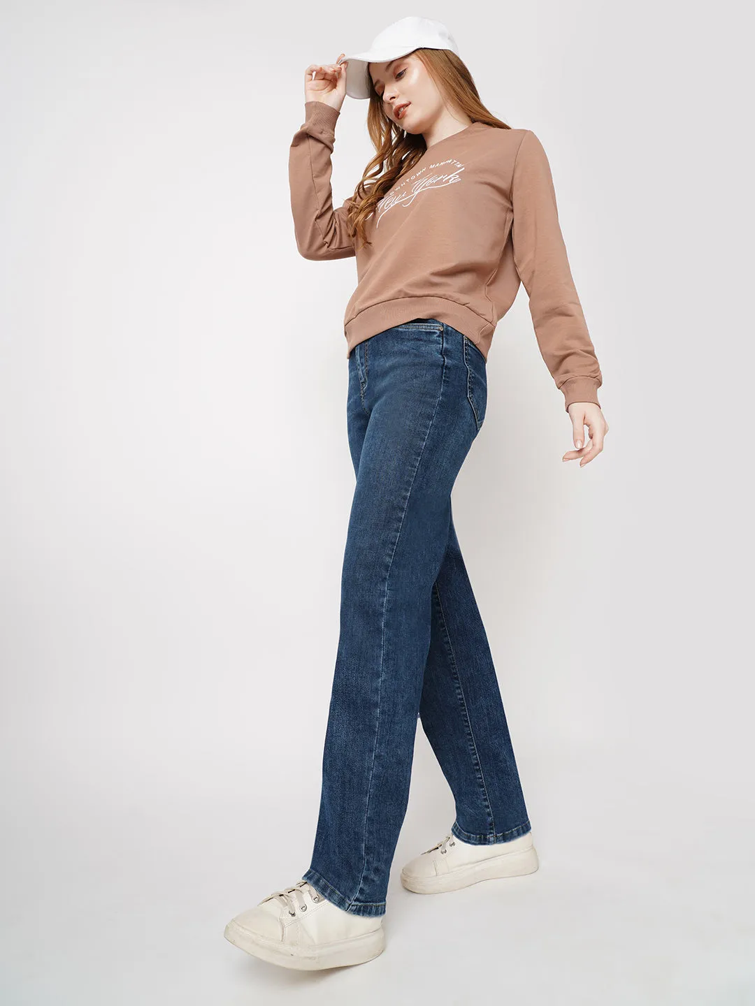 Women High Rise RELAX STRAIGHT Jeans