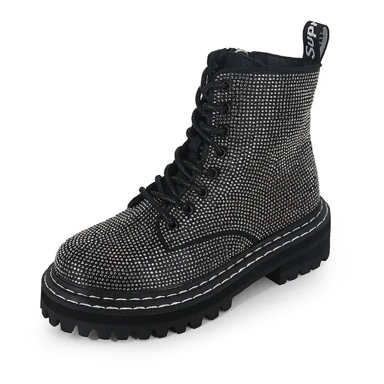 Women Lace Up Ankle Boots